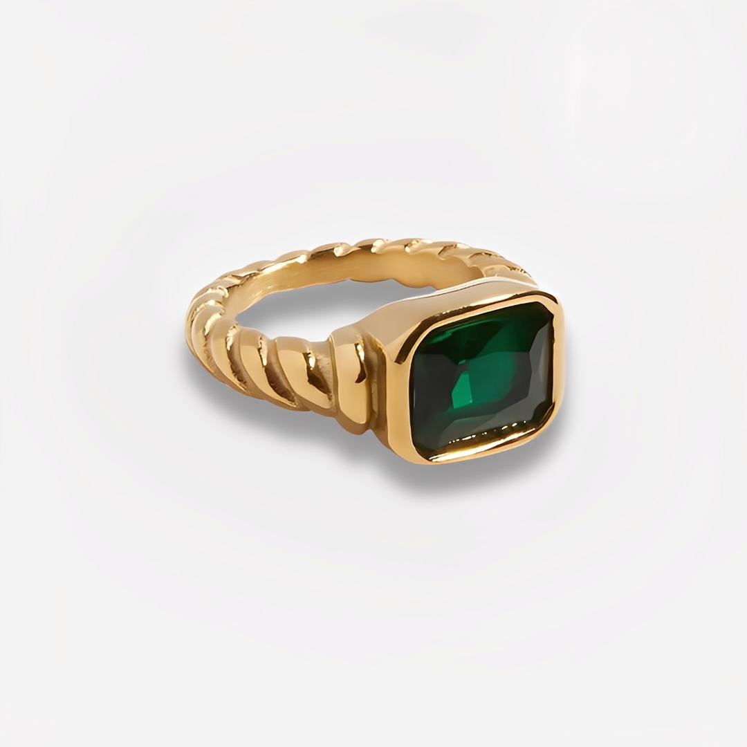 Zia – Bague Rétro Française Personnalisée