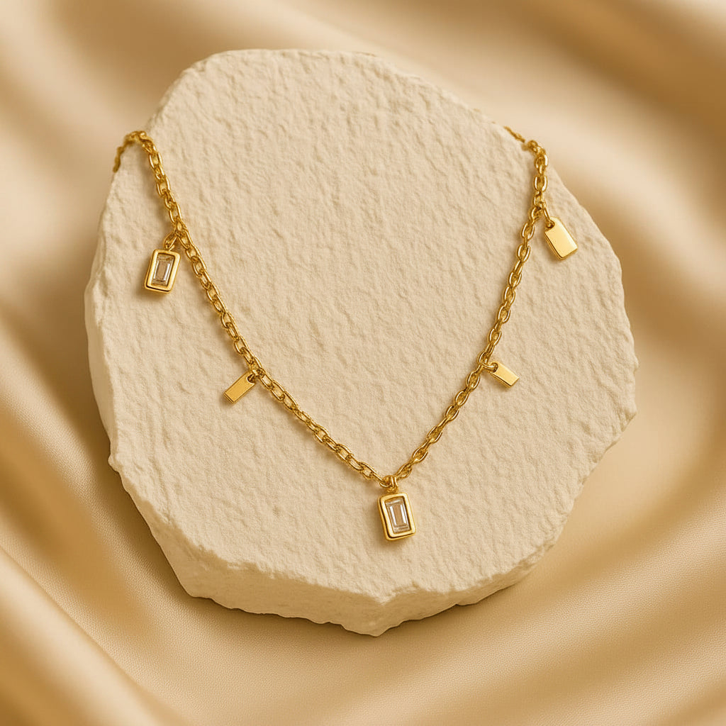 Clarisse – Collier à Franges en Cristal Luxe Léger