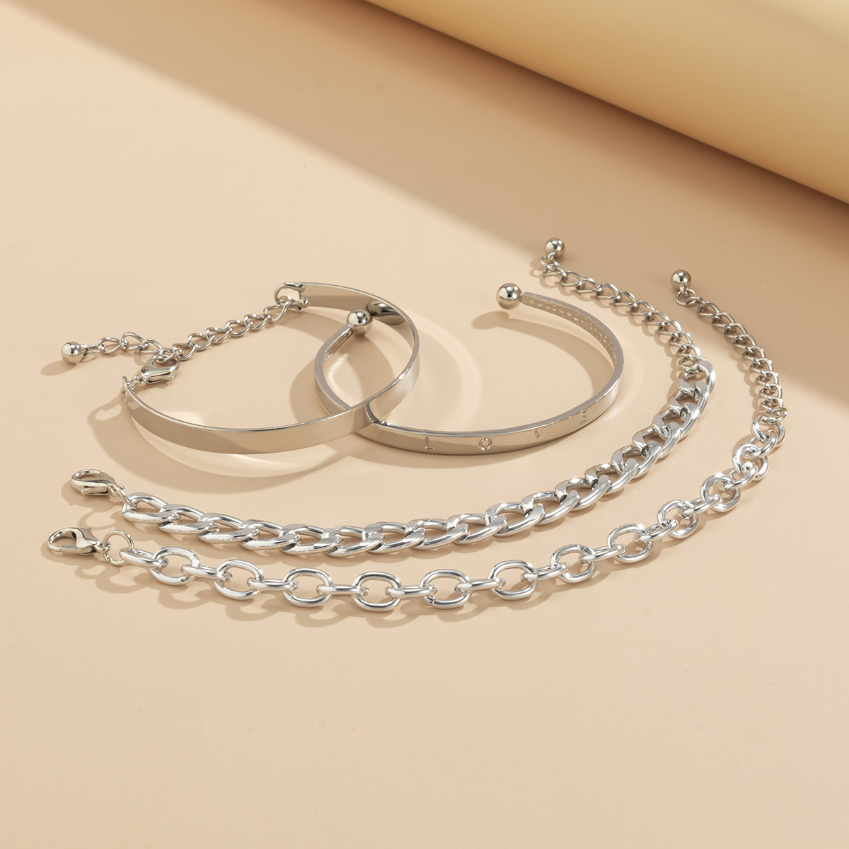 4-Chaînes Bracelet - Bracelet réglable set