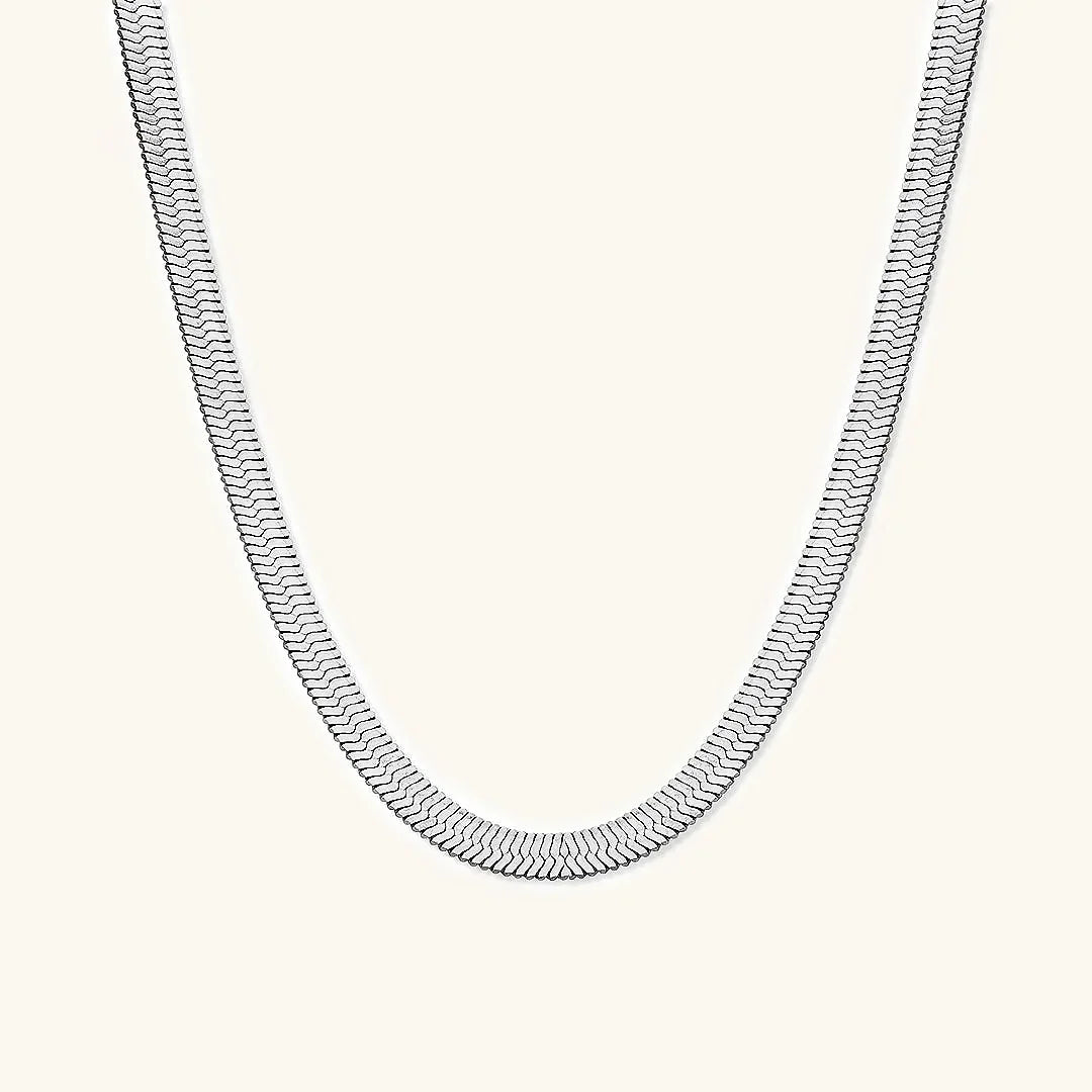 Elysian – Collier Herringbone Doré Chic