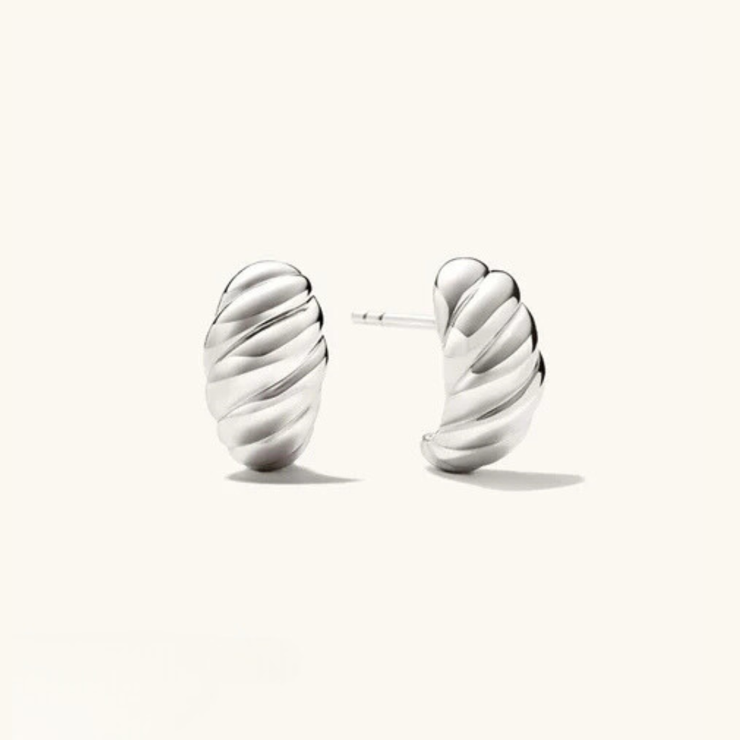 Ellie – Boucles d’Oreilles Croissant Doré