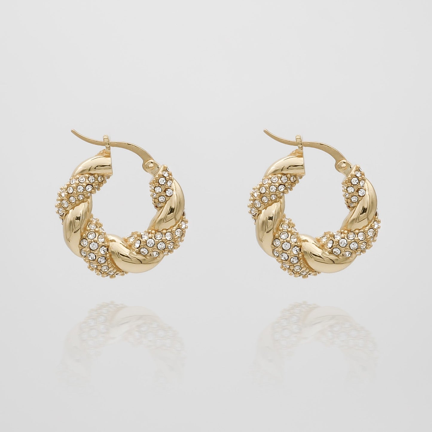 Gia – Boucles d’Oreilles Torsadées