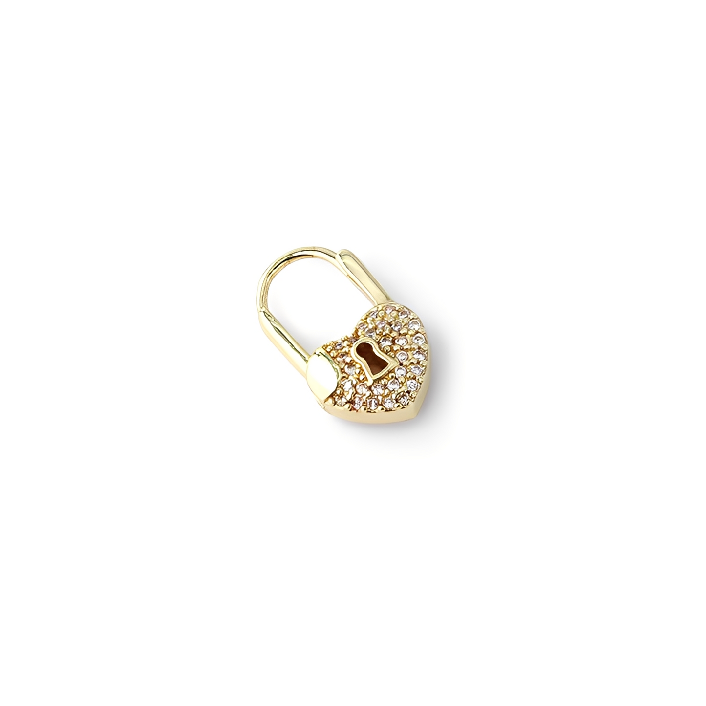 Maelya – Créoles Cadenas Cœur Dorées