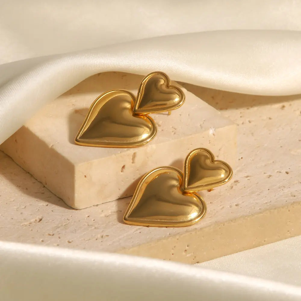 Amara – Boucles d’Oreilles Baroques Cœur