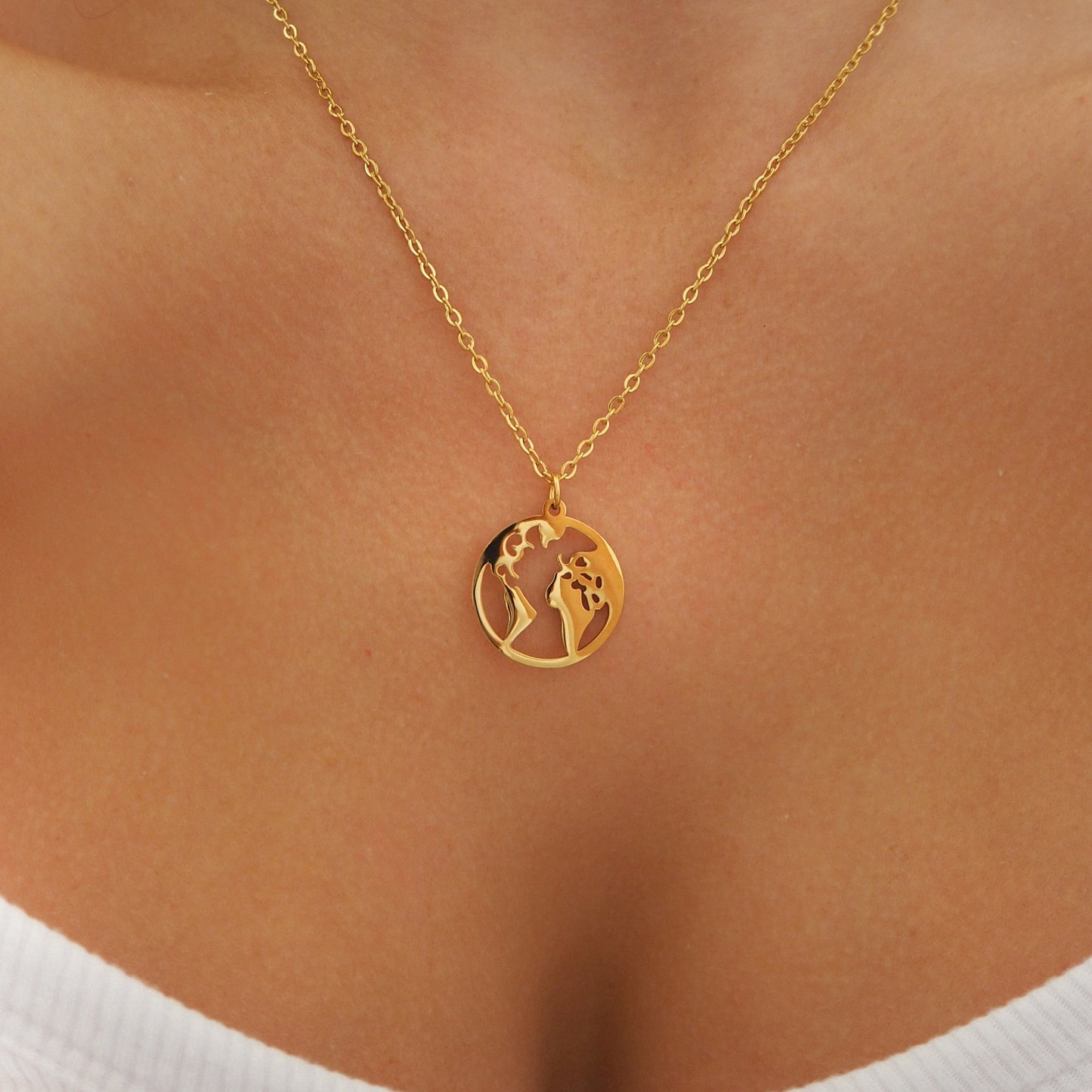 Yumi - Collier Éléganza Carte du Monde