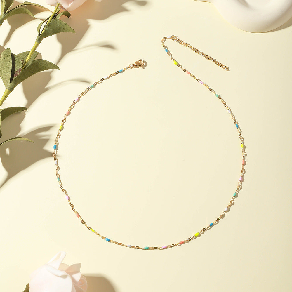 Celeste – Collier Ras-de-Cou Arc-en-Ciel