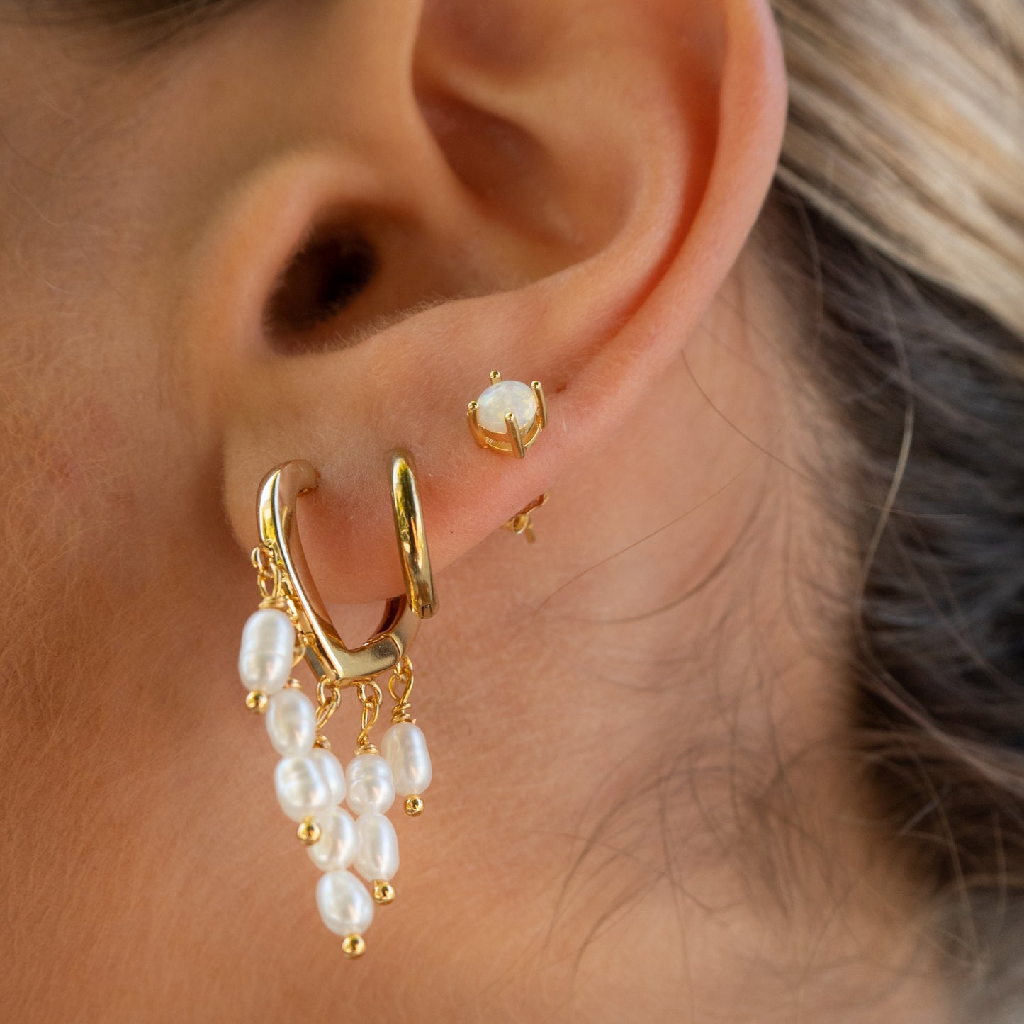 Sora – Boucles d'Oreilles Clip & Anneau