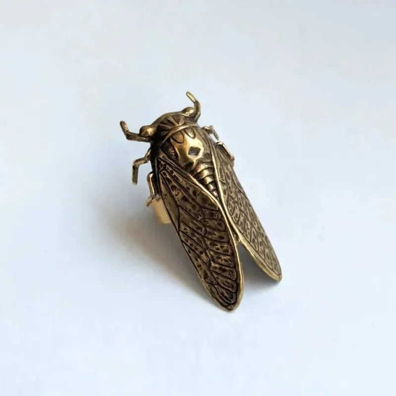 Wren – Bague Élégance Brute en Laiton