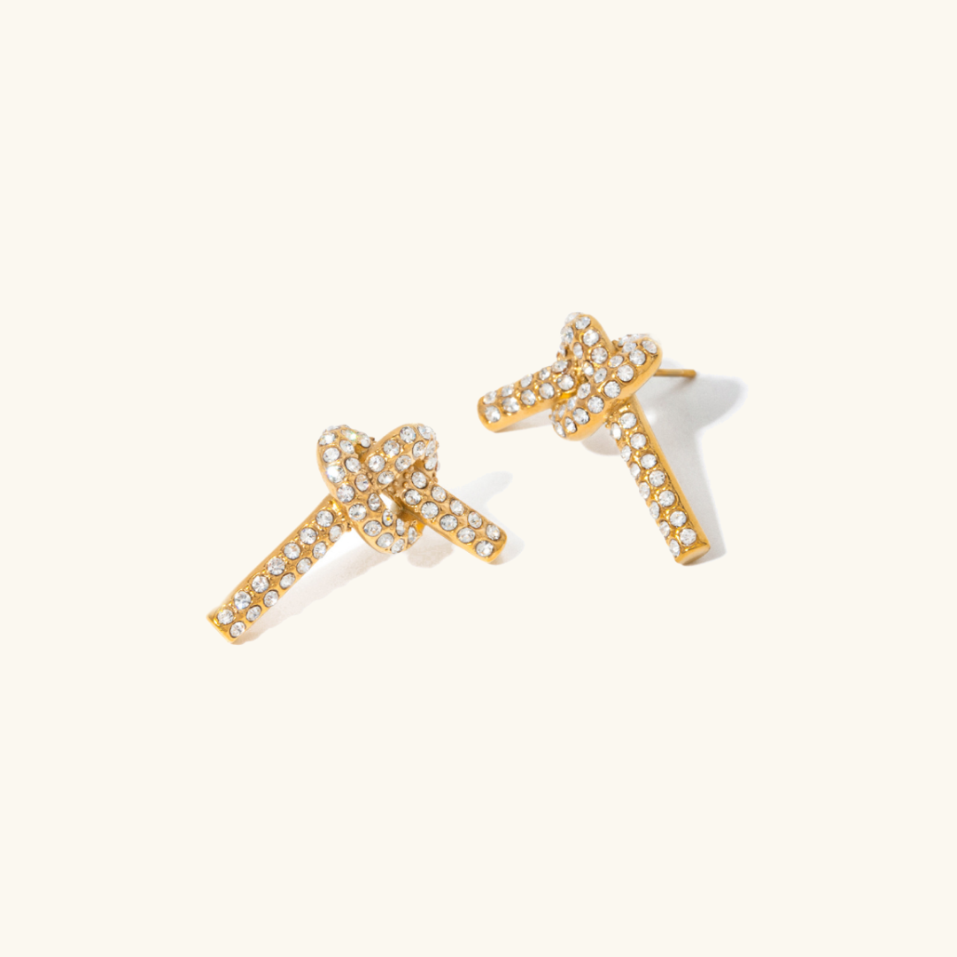 Sophia – Boucles d’Oreilles Nœud Élégantes
