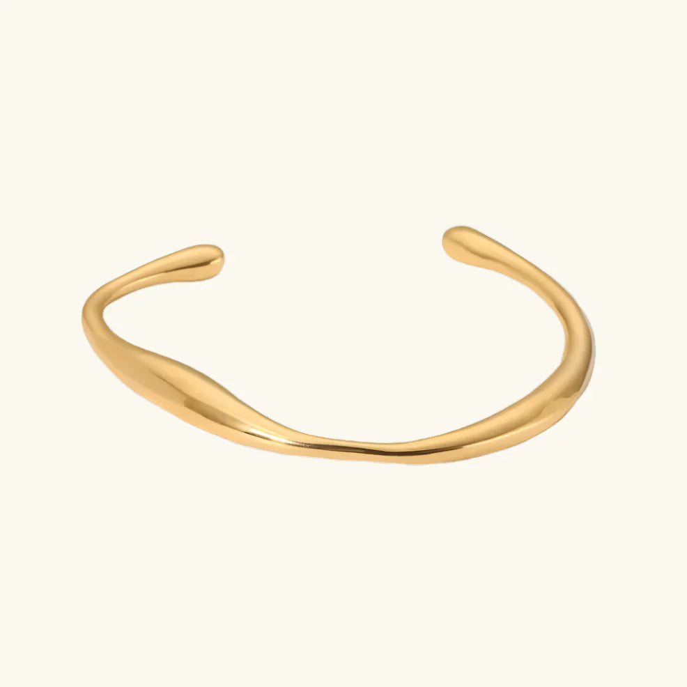 Dia – Bracelet Sculpté en Acier Inoxydable