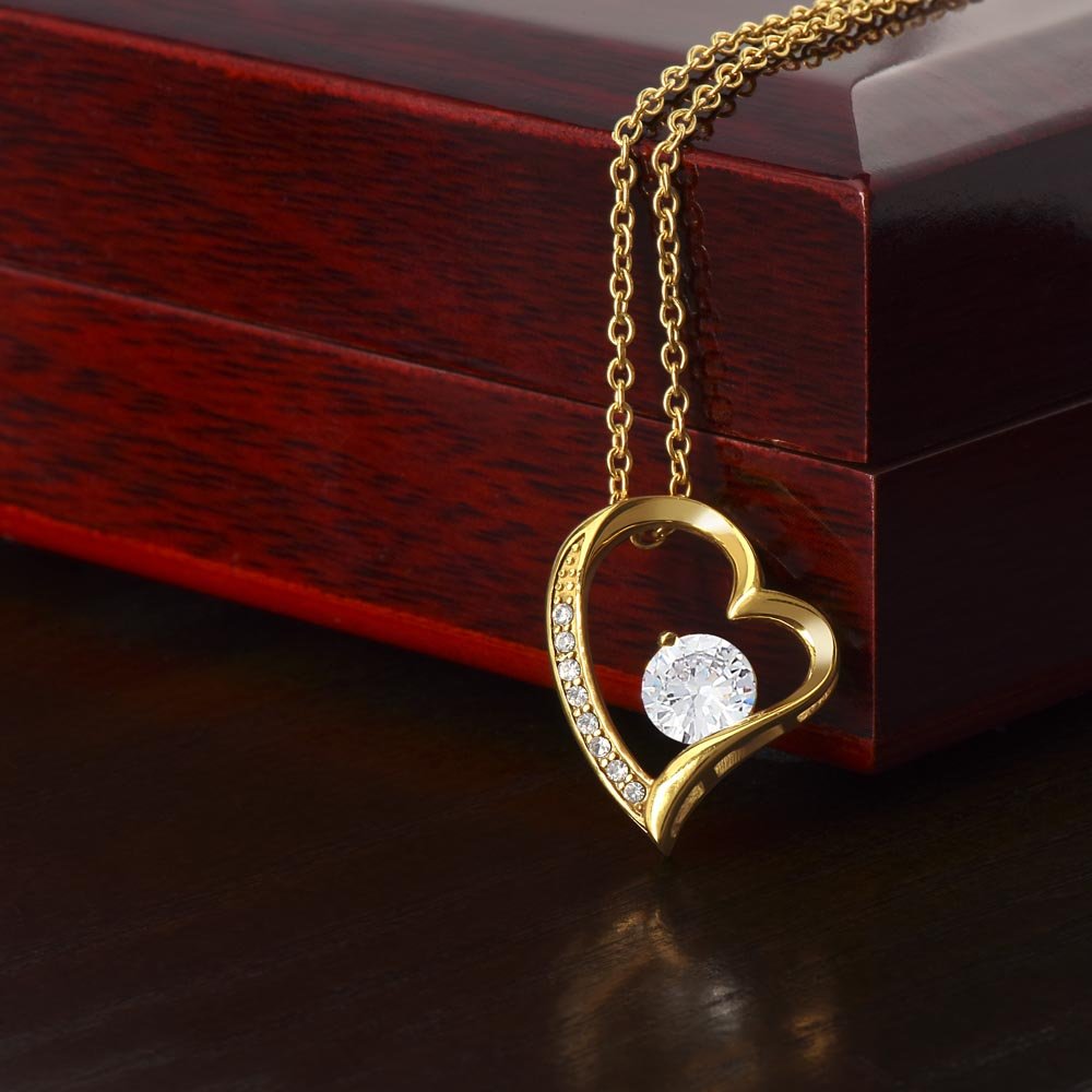 Koharu – Collier Cœur Diamanté Creux