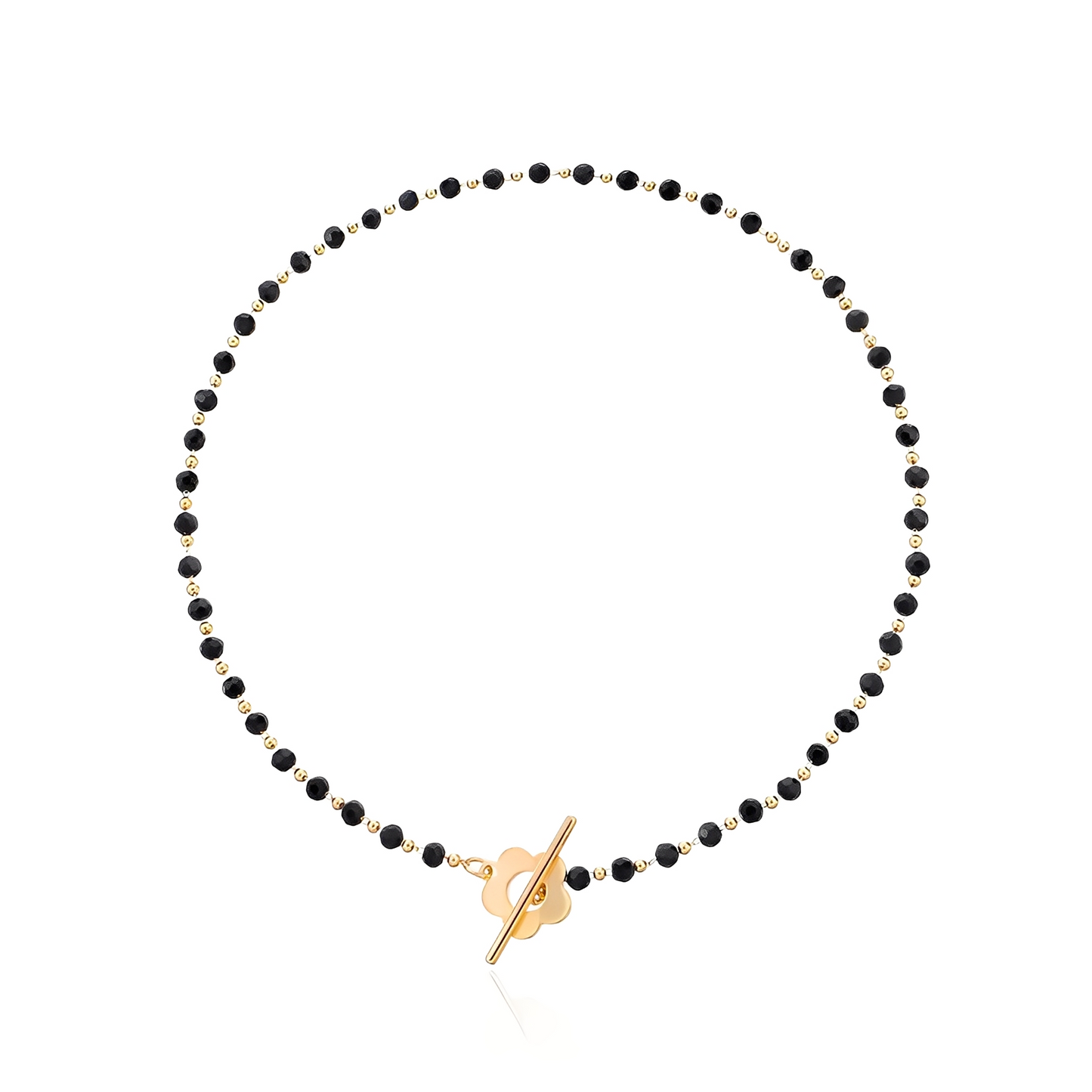 Naya – Collier Ras-du-Cou Floral à Fermoir Fleur