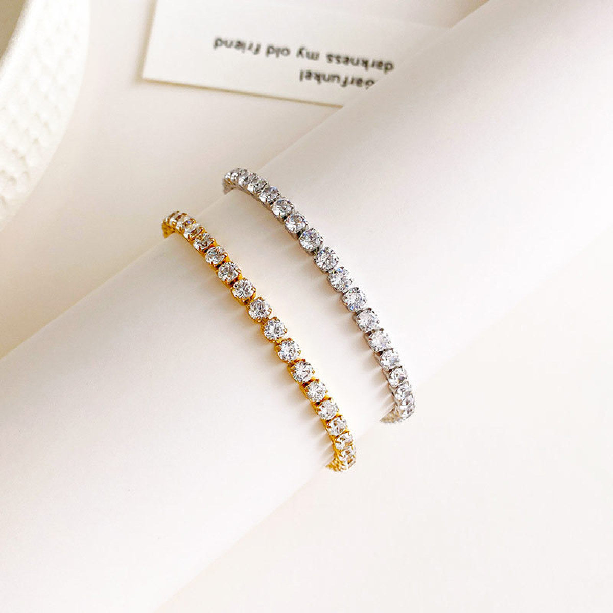 Camille – Bracelet Full Diamant pour Couples Élégants