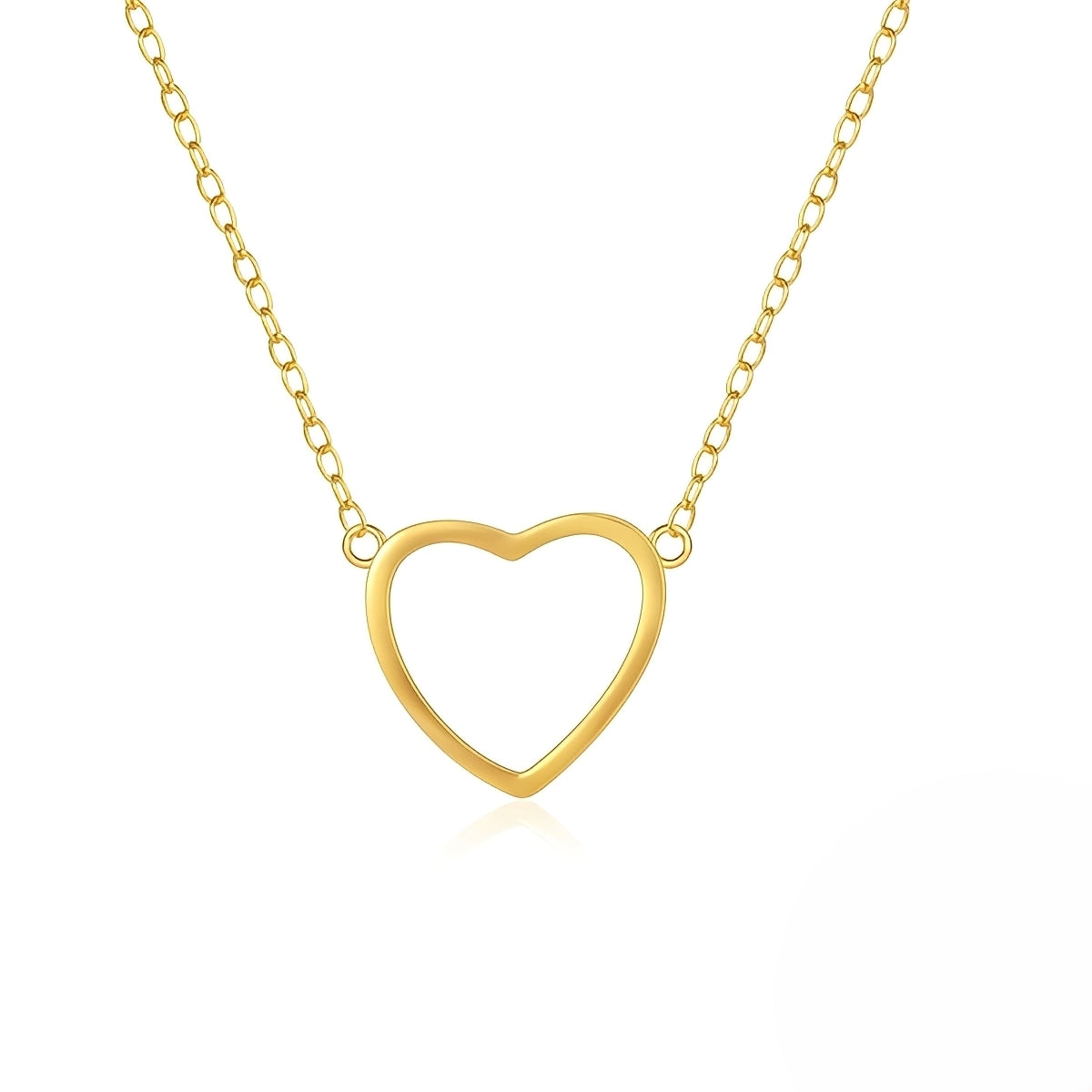 Mika – Collier Pendentif Cœur Délicat Doré