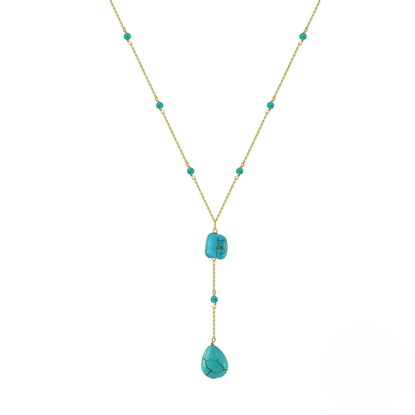 Yera – Collier Argent Sterling et Pendentif Turquoise