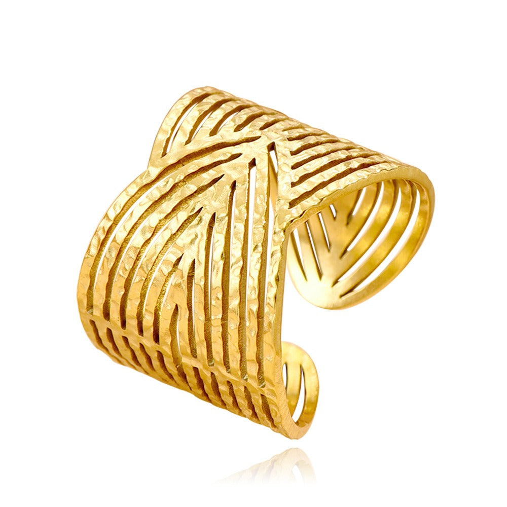 Kaye – Bague Creuse Élégante
