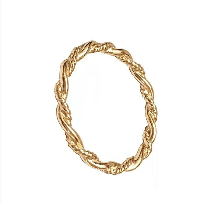 Aïcha – Bague Torsadée au Style Raffiné
