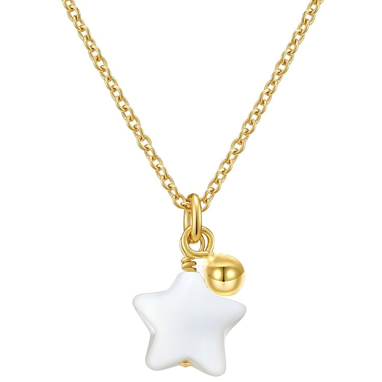 Celine – Collier Pendentif Étoile et Perle Mini