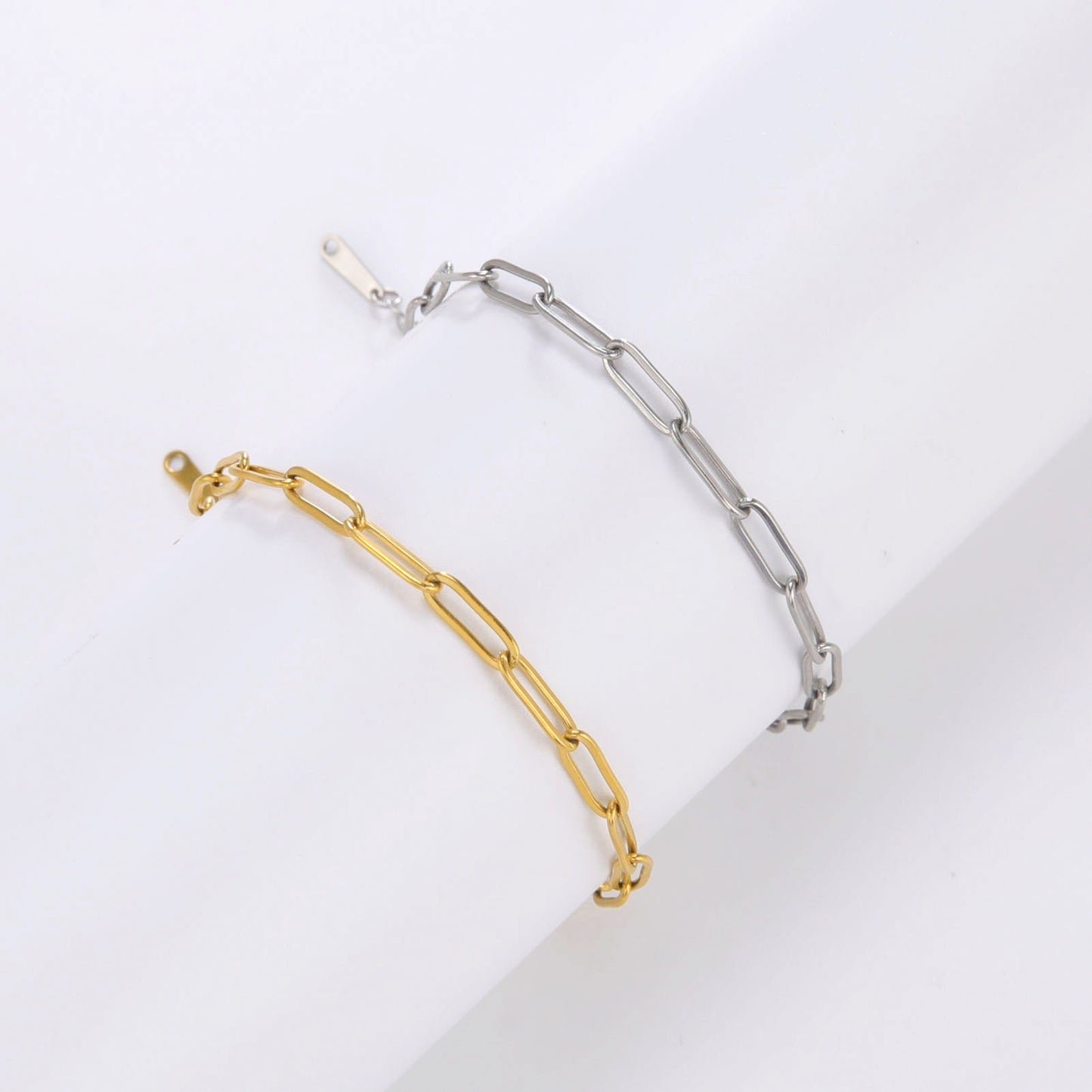 Kai – Bracelet Maille Paperclip Doré Chic