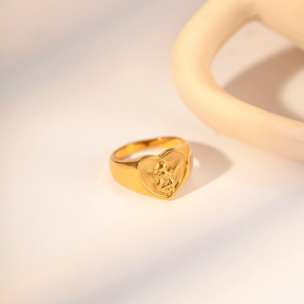 Oriane – Bague Cœur Haute Élégance