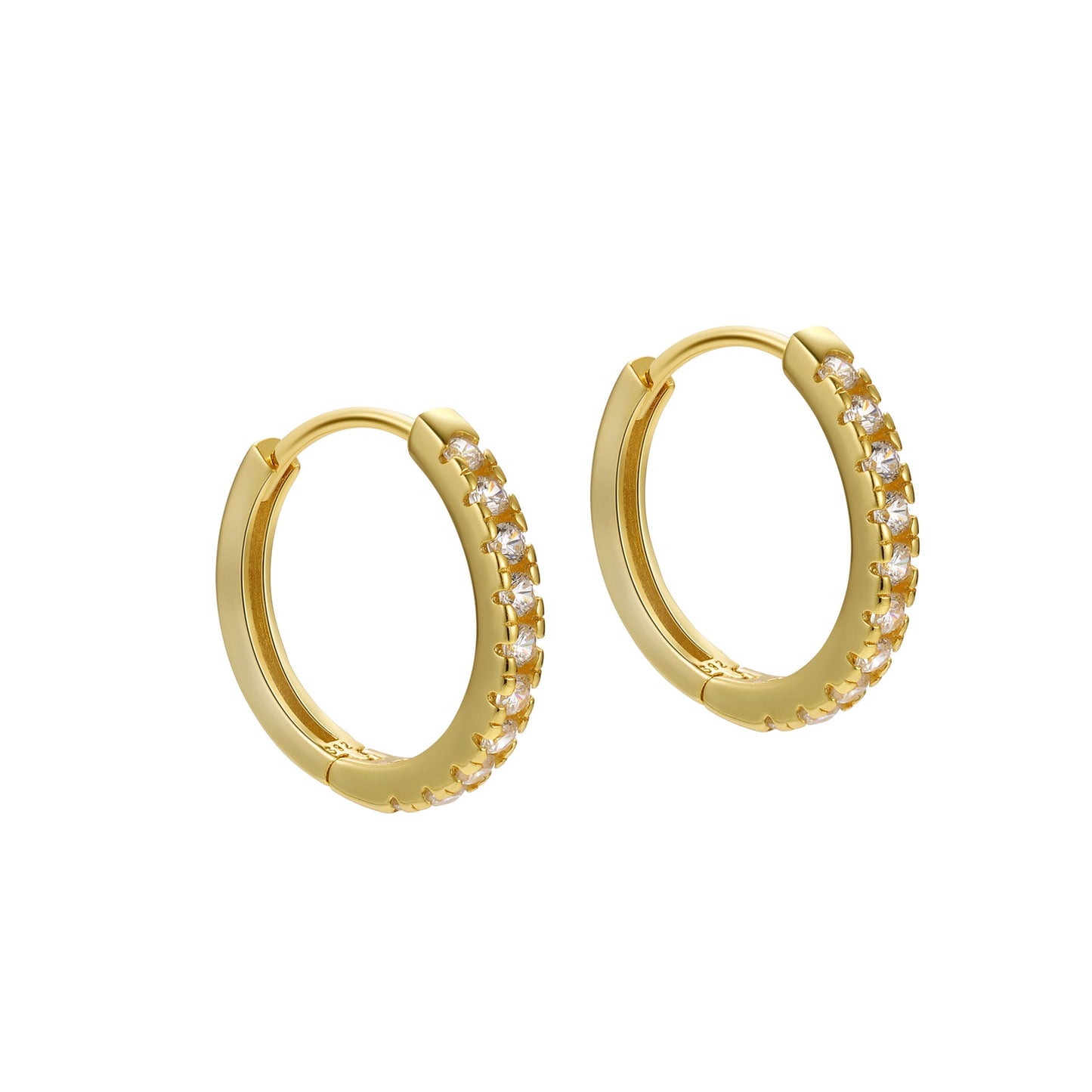 Morgana – Clip d'Oreille Élégant en Diamant Rond