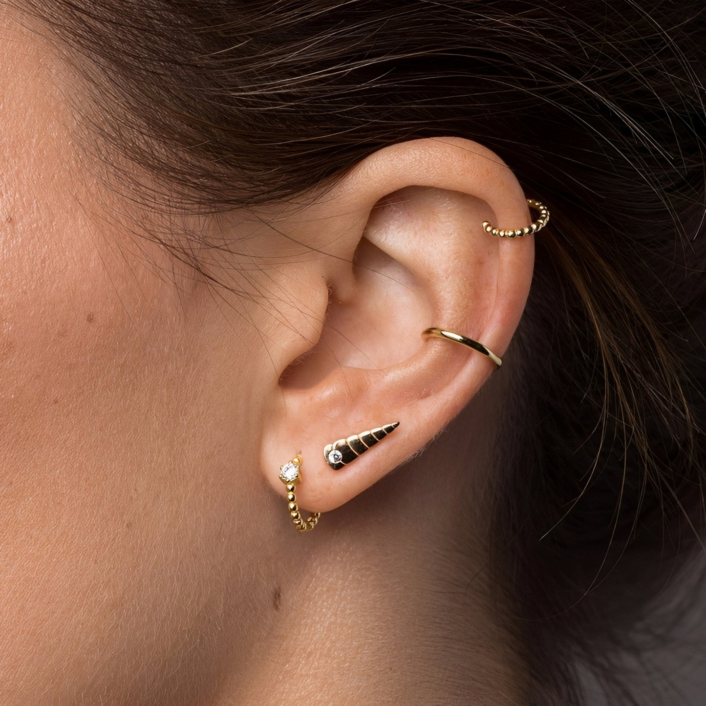 Valentina – Boucles Rondes Strass Élégance Simple