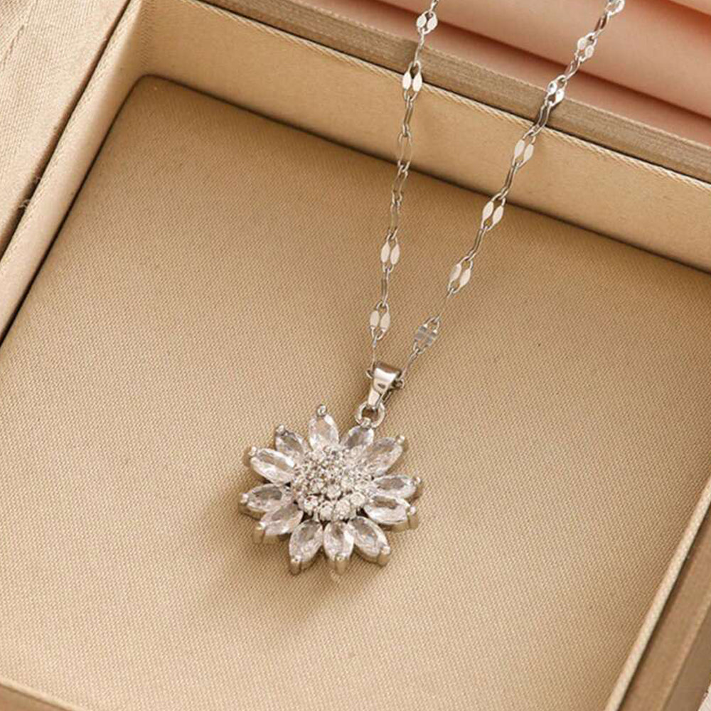 Anaya – Collier Tournesol Cranté Étincelant