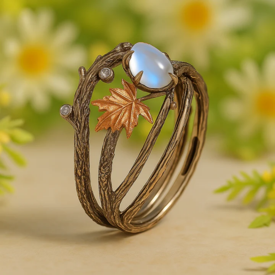Luna – Bague Naturelle en Pierre de Lune