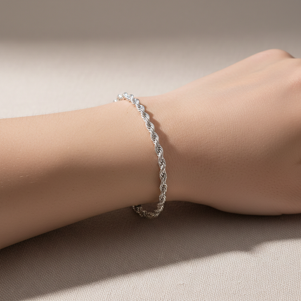 Mila – Bracelet torsadé en acier inoxydable