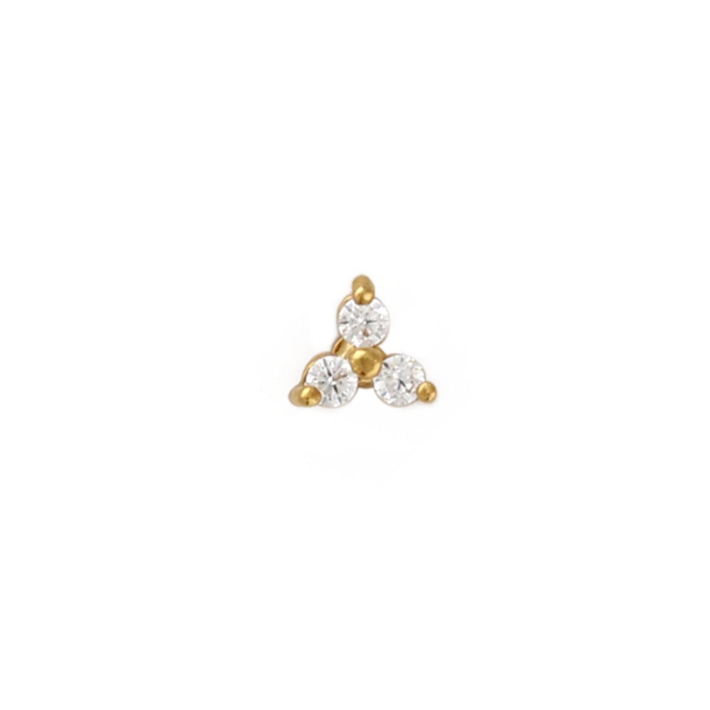 Whitney – Labret Cluster Trilogie en Cristaux