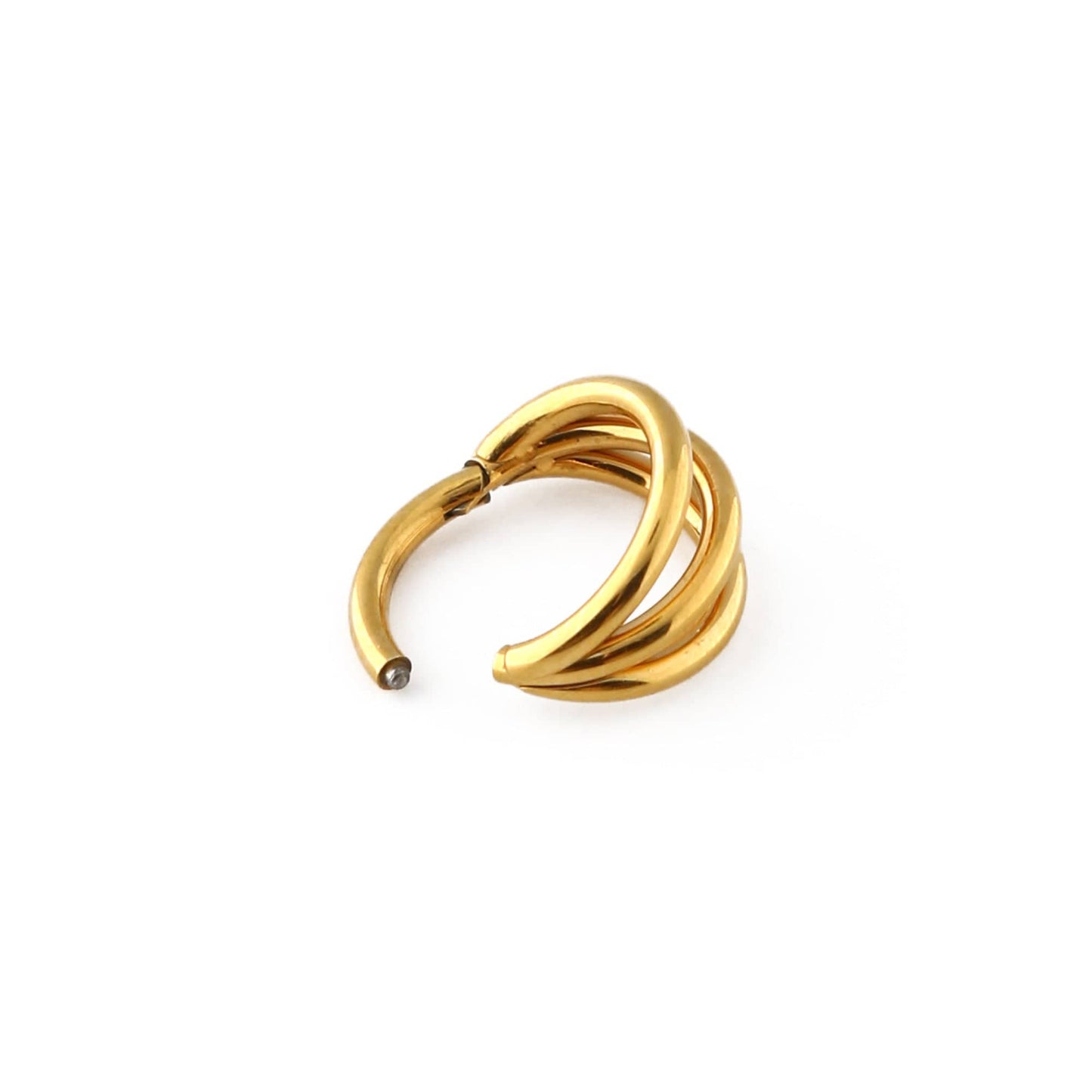 Amanda – Boucles d'Oreilles Créoles Triple Rang