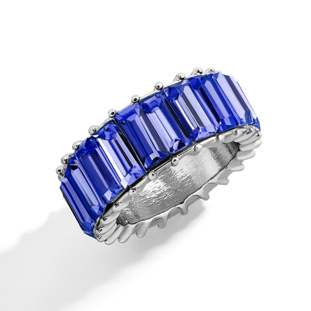 Naya – Bague Géométrique Tendance en Alliage Coloré