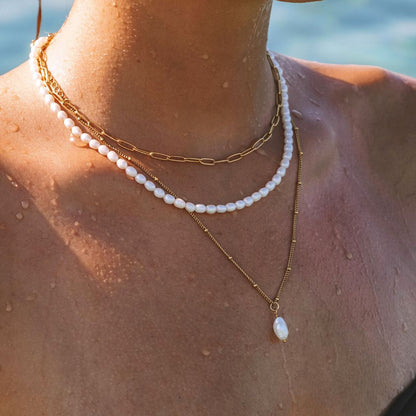 Yuna – Pendentif Perle Élégant