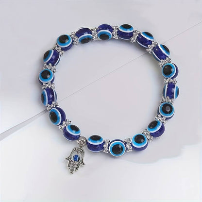 Bracelet de cheville Œil du Mal Style Océan - Bracelet de cheville Karma et Chance