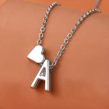Set de bijoux Initiale en forme de cœur - Set de bijoux Initial Love