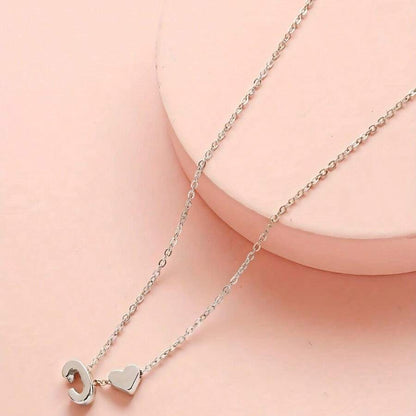 Ensemble de bijoux Initiale Coeur - Ensemble de bijoux Initial Love