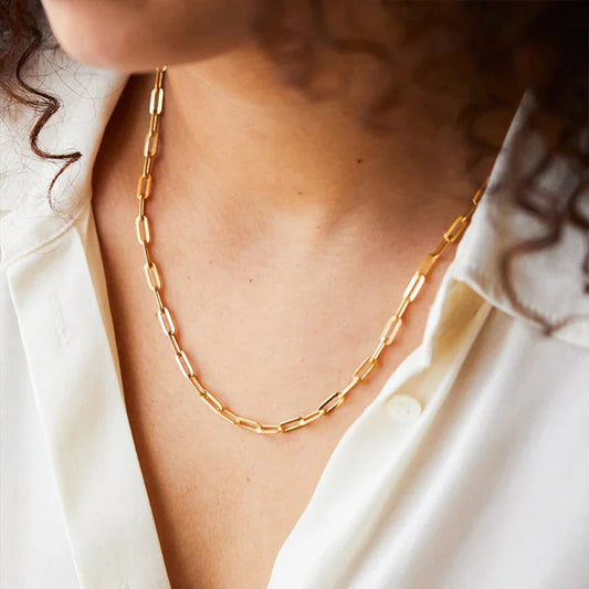 Emika – Collier Ambre et Chaîne en Or
