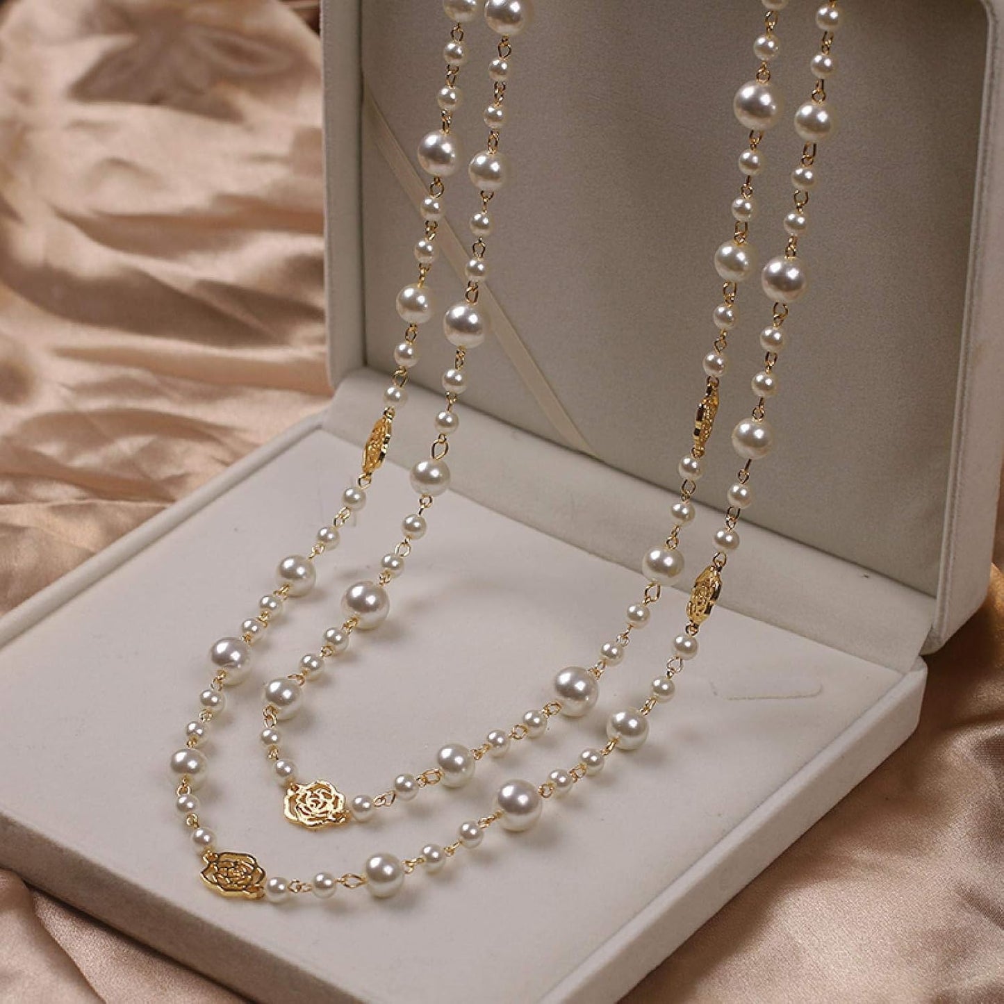 Yeri – Collier Perles Multicouches Rétro