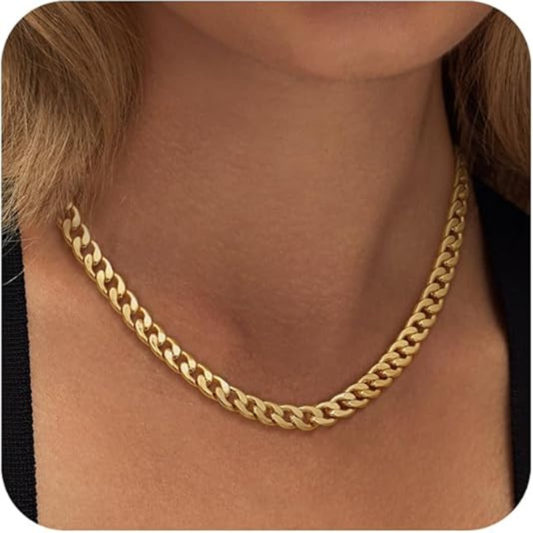 Anabel – Collier à Maillons Dorés