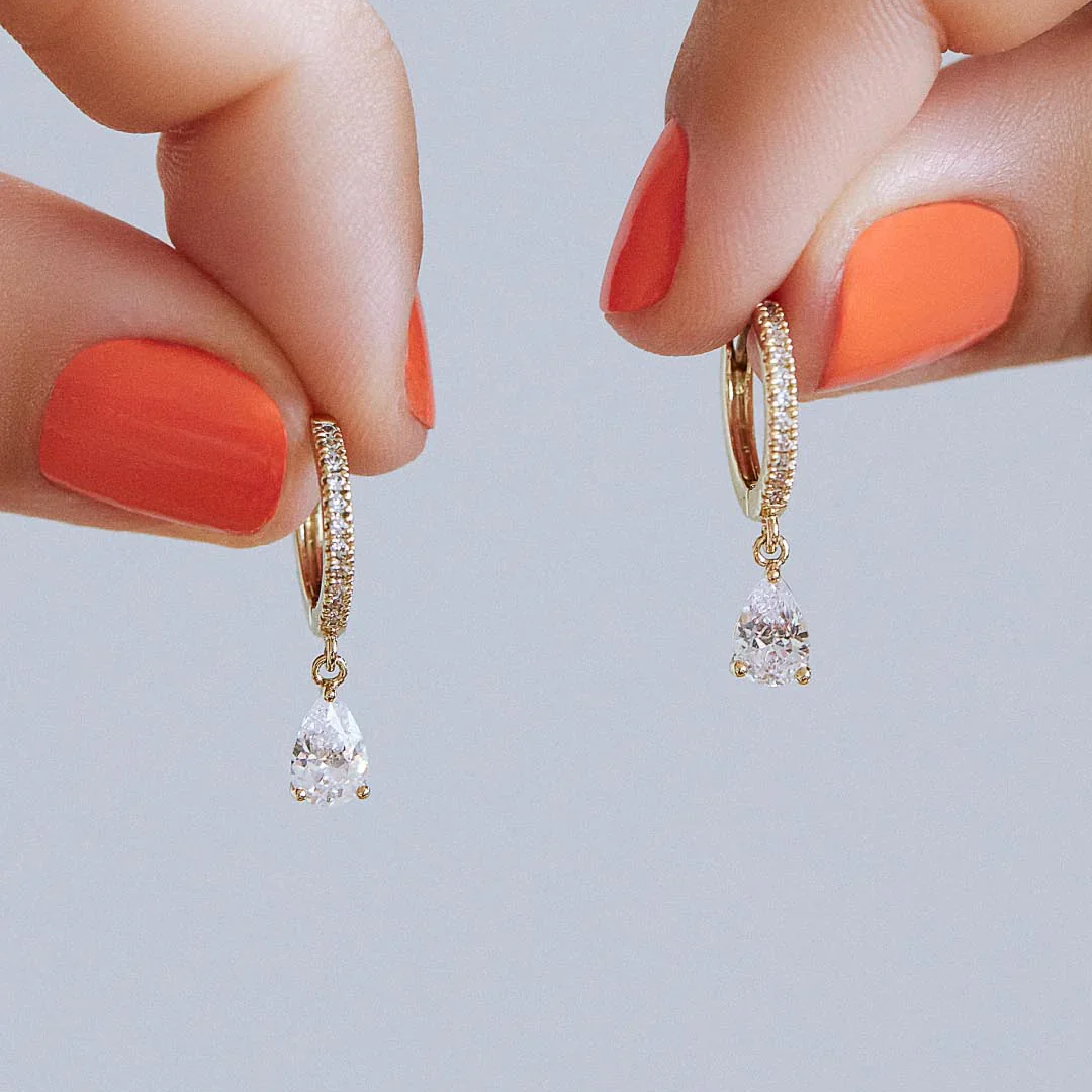 Ivoiree – Boucles d’Oreilles Blanc Ivoire