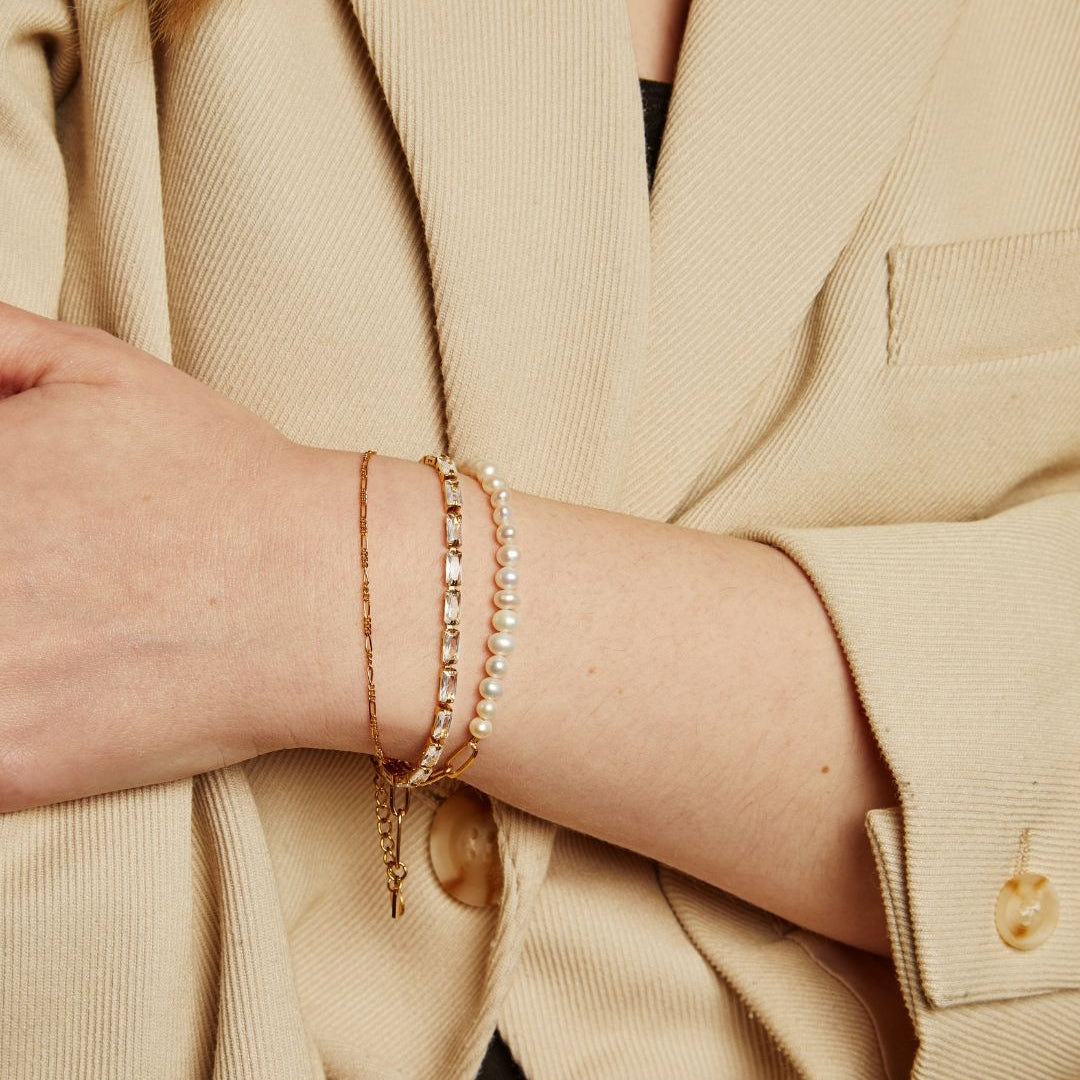 Alicia – Bracelet Chaîne à Maillons Doré