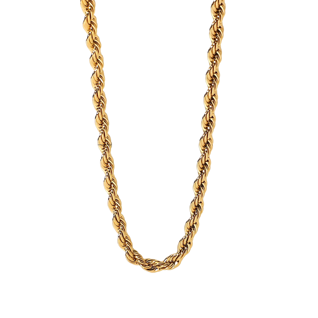 Isla – Collier chaîne ondulée à effet torsadé
