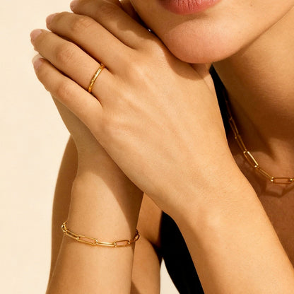 Amy – Bracelet Doré Raffiné