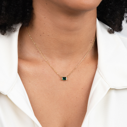 Moni – Collier Émeraude Verte