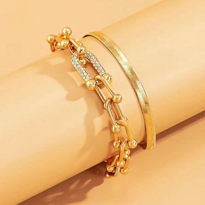 Maelys – Ensemble de Bracelets Chaîne & Serpent