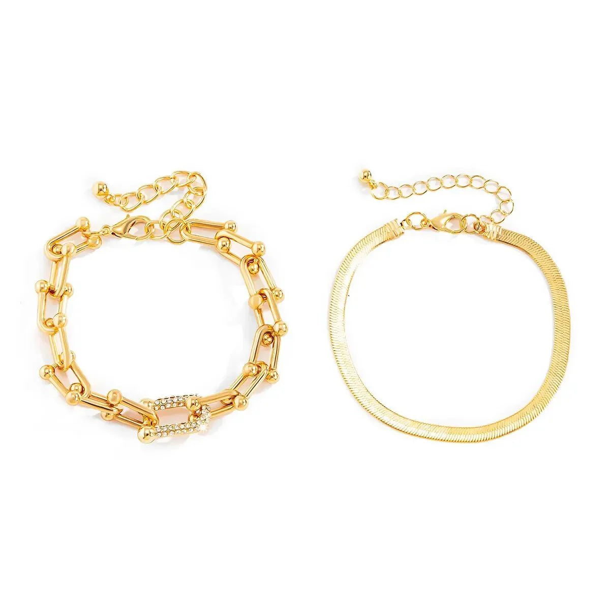 Maelys – Ensemble de Bracelets Chaîne & Serpent
