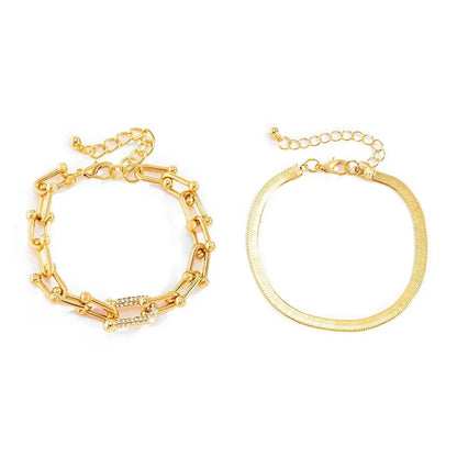 Maelys – Ensemble de Bracelets Chaîne & Serpent