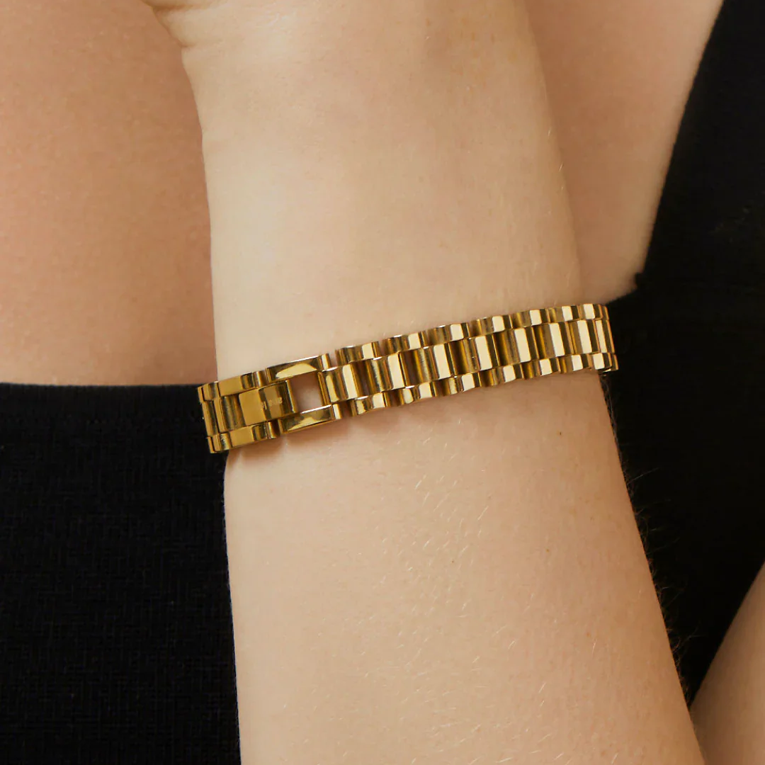 Naia – Bracelet Sangle en Acier Titane Style Ins