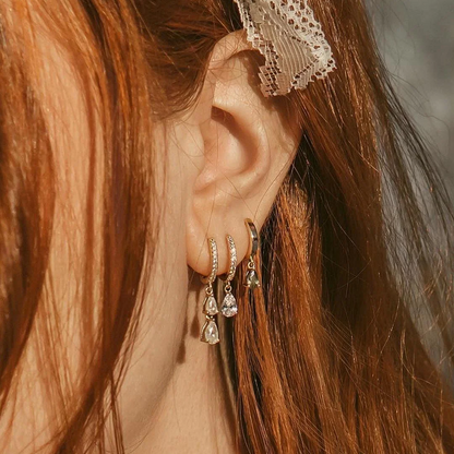 Ivoiree – Boucles d’Oreilles Blanc Ivoire