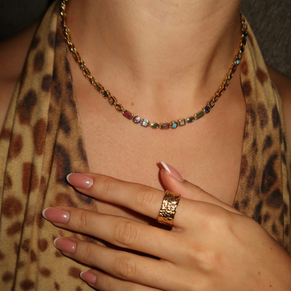 Shane – Bague Anneau Doré Brillante